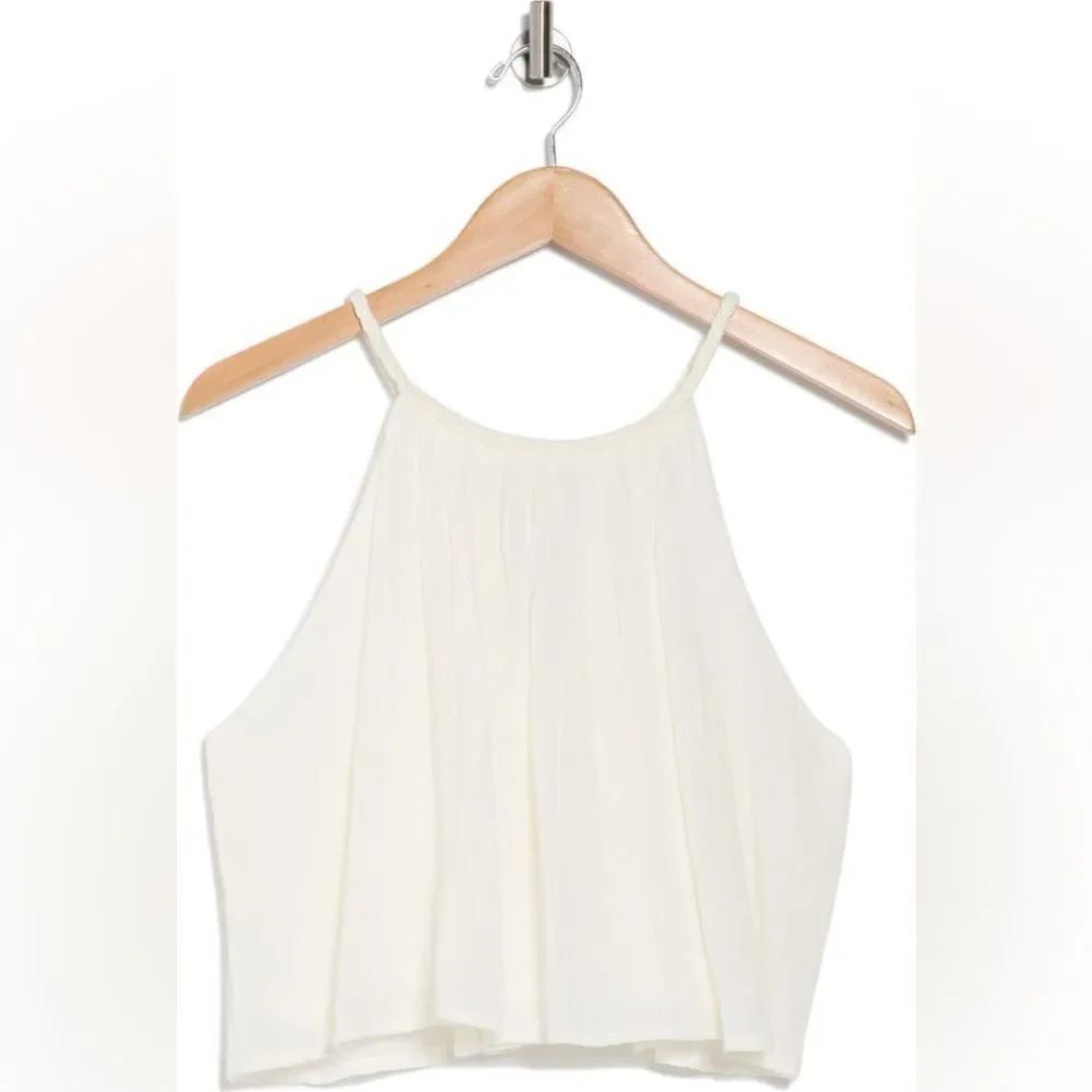 Elan Cream Sleeveless Blouse